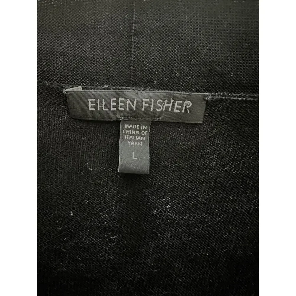 Eileen Fisher 100% Merino Cardigan with Sequins - Large Women’s Lightweight